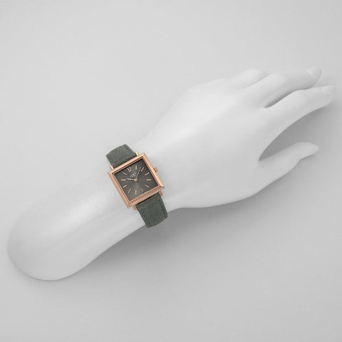 HL26QS0262 Heritage Square 2-Year Warranty Grey Elegant Design Water Resistant Stylish Timepiece