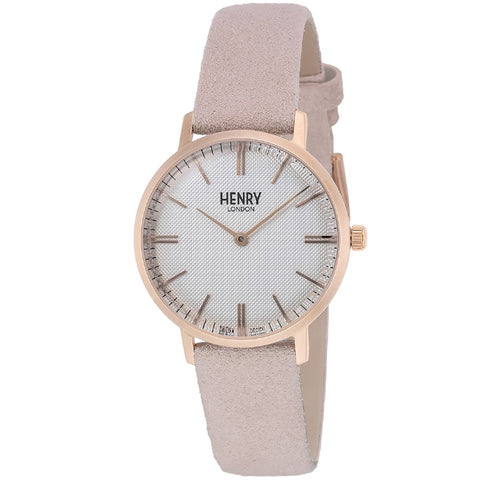 HL34CSSPKRG Regency Watch 2-Year Warranty Elegant White Design Water Resistant Stylish Rose Gold Accents