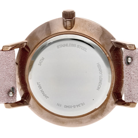HL34CSSPKRG Regency Watch 2-Year Warranty Elegant White Design Water Resistant Stylish Rose Gold Accents