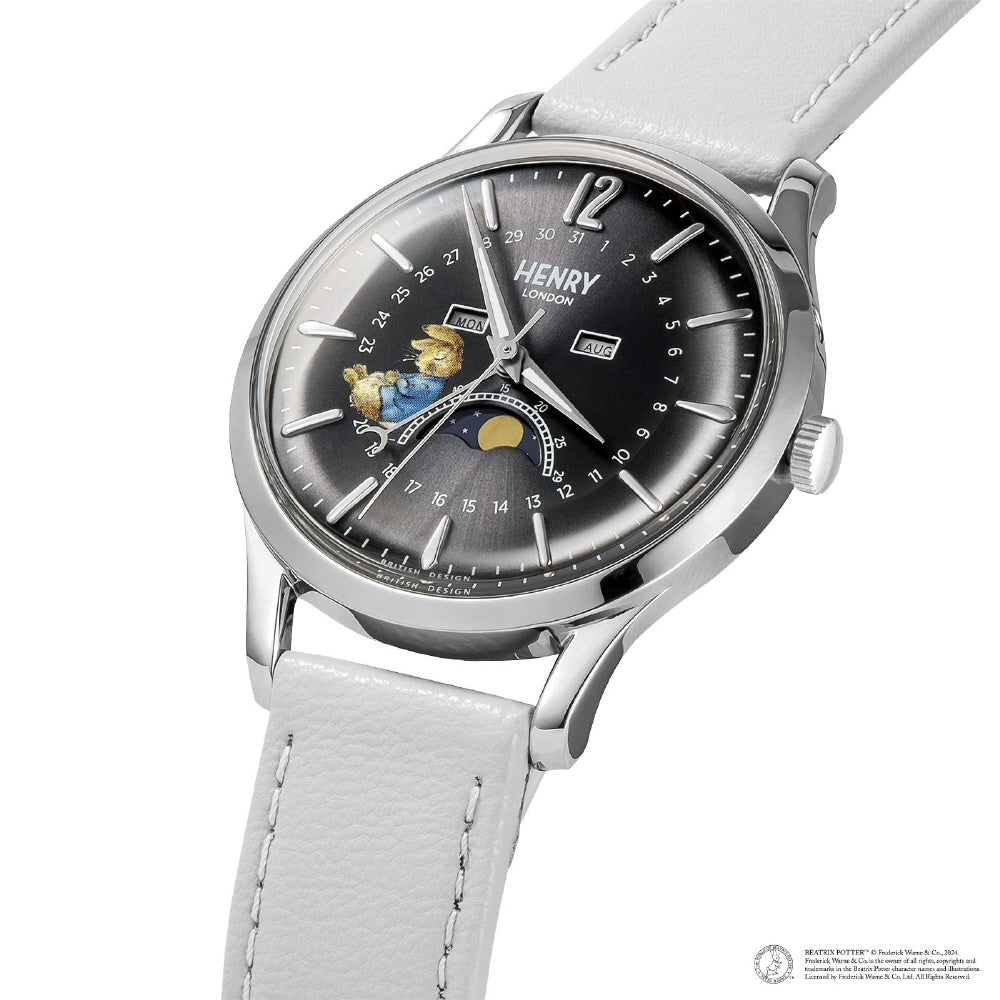 HENRY LONDON HL39-LM-0209-PR Watch - Peter Rabbit Collaboration 2-Year Warranty Gray Elegant Design Timeless Style (Image 2)