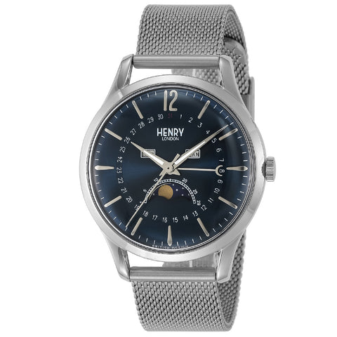 HL39LM0085 Knights Bridge Navy Watch 2-Year Warranty Water Resistant Stylish Design Classic Elegance