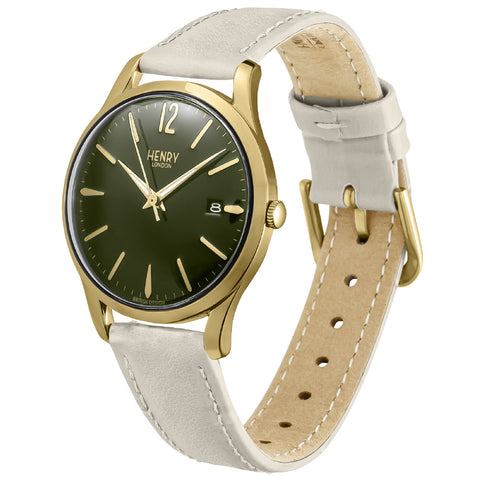 HL39M0102WH Finchley Green Watch 2-Year Warranty Stylish Design Water-Resistant Durable Materials