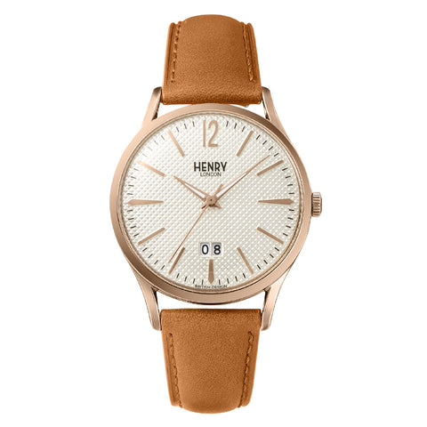HL41JS0038TAN RICHMOND Silver Watch 2-Year Warranty Japanese Movement Elegant Design Water Resistant