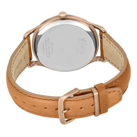 HL41JS0038TAN RICHMOND Silver Watch 2-Year Warranty Japanese Movement Elegant Design Water Resistant