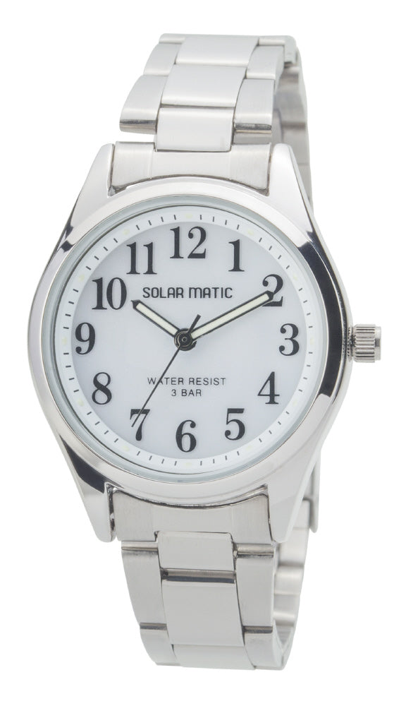 CLEVER IBSMAL167WTS Watch - Solar CREPHA Silver Stylish Design Energy Efficient Eco Friendly Lighting Solution