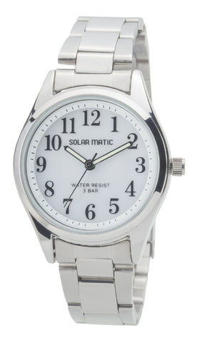 CLEVER IBSMAL167WTS Watch - Solar CREPHA Silver Stylish Design Energy Efficient Eco Friendly Lighting Solution