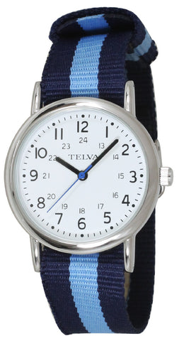 CLEVER IBTEAM042NVS Watch - NATO Type Band CREPHA Blue Durable, Lightweight, Adjustable Design for Comfort and Style