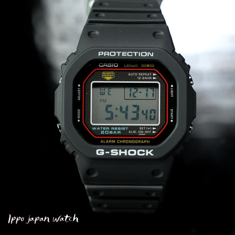CASIO DW5000R1AJF G-SHOCK First Generation Reissue Model Black DW-5000R-1AJF by CASIO - Iconic Durable Watch with Shock Resistance and Water Resistance