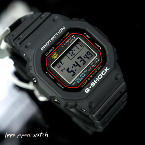 CASIO DW5000R1AJF G-SHOCK First Generation Reissue Model Black DW-5000R-1AJF by CASIO - Iconic Durable Watch with Shock Resistance and Water Resistance