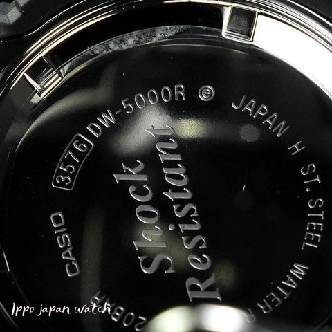 CASIO DW5000R1AJF G-SHOCK First Generation Reissue Model Black DW-5000R-1AJF by CASIO - Iconic Durable Watch with Shock Resistance and Water Resistance