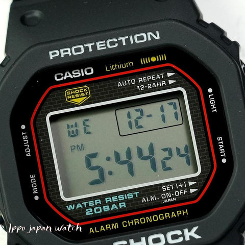CASIO DW5000R1AJF G-SHOCK First Generation Reissue Model Black DW-5000R-1AJF by CASIO - Iconic Durable Watch with Shock Resistance and Water Resistance