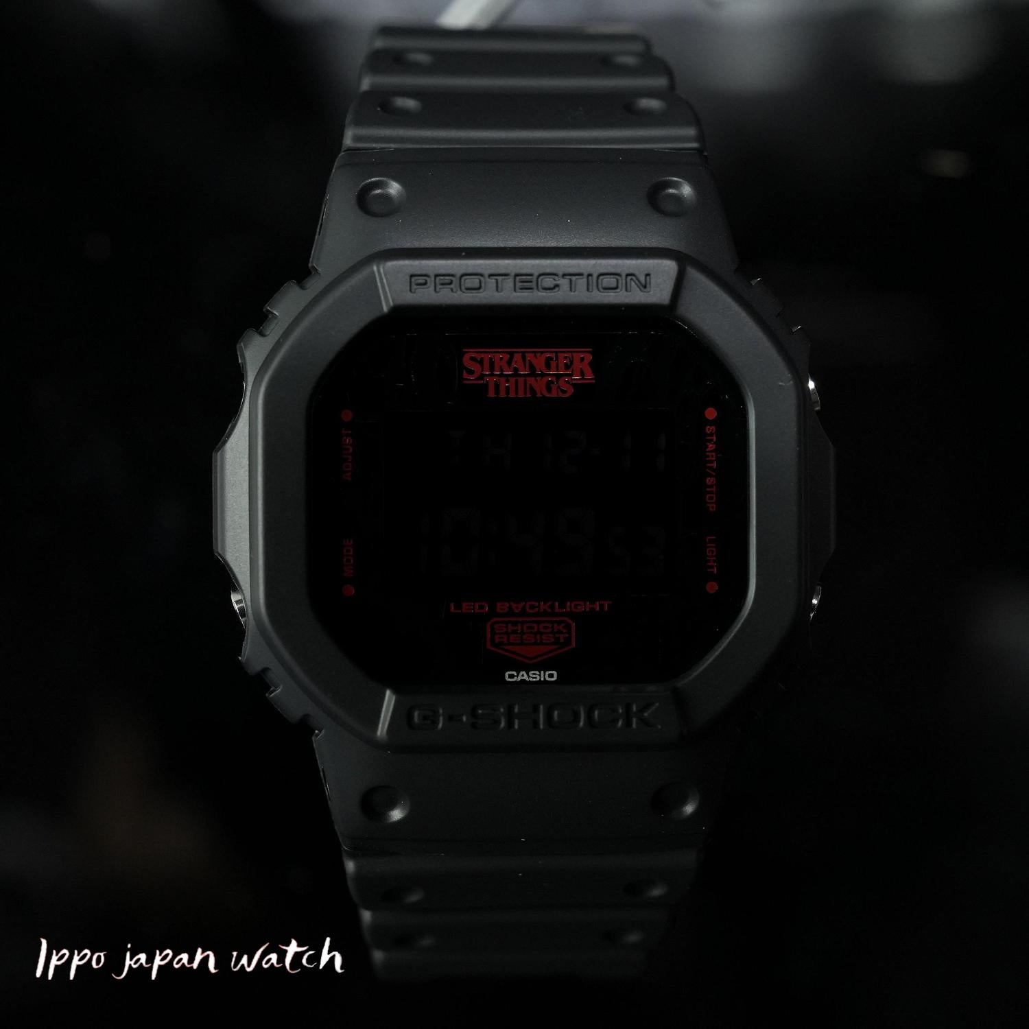 IPPO JAPAN WATCH DW-5600STT-1JR WATCH - Casio G-SHOCK Stranger Things Collaboration digital Stopwatch 2025.12 release (Image 