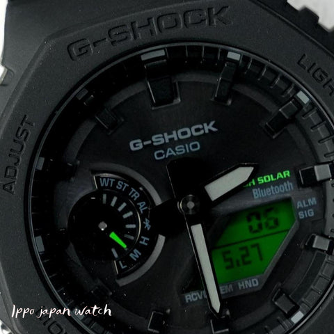 CASIO GA-B2100BEG-1AJF Bluetooth Solar Watch G-SHOCK Black and Electro Green Lightweight Durable Water Resistant