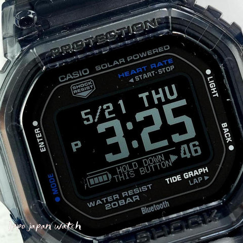 Casio G-shock GBX-H5600-1JR Quartz digital solar bluetooth Resin strap sports watch 2026.5 release