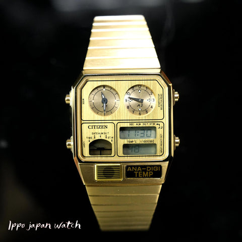 【稼働美品】CITIZEN ANA-DIGI TEMP 最新版　ゴールド CITIZEN ANA-DIGI TEMP ゴールド腕時計 Amazon.co.jp: [シチズン