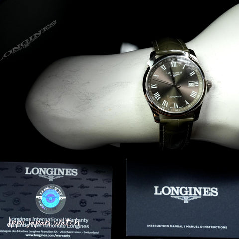 Longines Men's Watch with Leather Strap Parallel Import with 2 Year Warranty L2.793.4.71.3