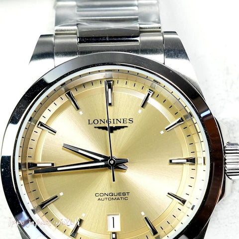 Longines Conquest L3.720.4.62.6 Sunray Champagne Parallel Import 2-Year Warranty  watch