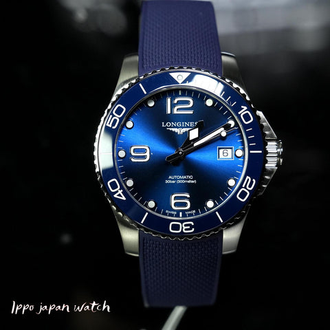 LONGINES L3.780.4.96.9 Watch - Men's Rubber Strap Watch Parallel Imported with 2-Year Warranty