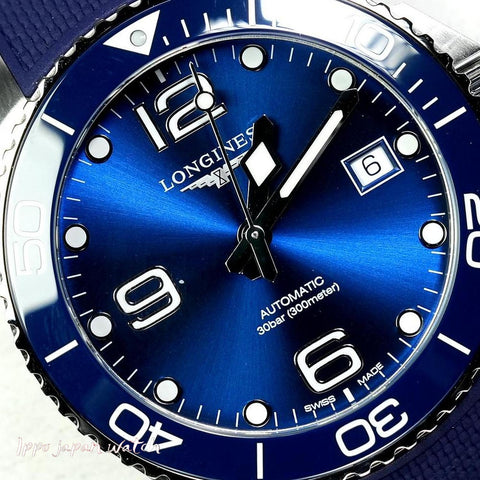 LONGINES L3.780.4.96.9 Watch - Men's Rubber Strap Watch Parallel Imported with 2-Year Warranty (Image 3)
