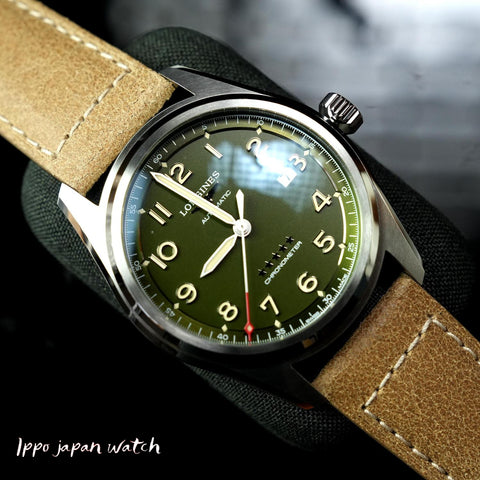 Longines Men's Leather Belt Parallel Import with 2 Year Warranty L3.811.4.03.2