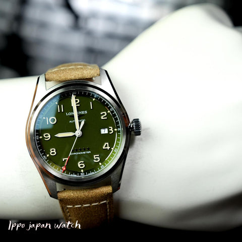 Longines Men's Leather Belt Parallel Import with 2 Year Warranty L3.811.4.03.2