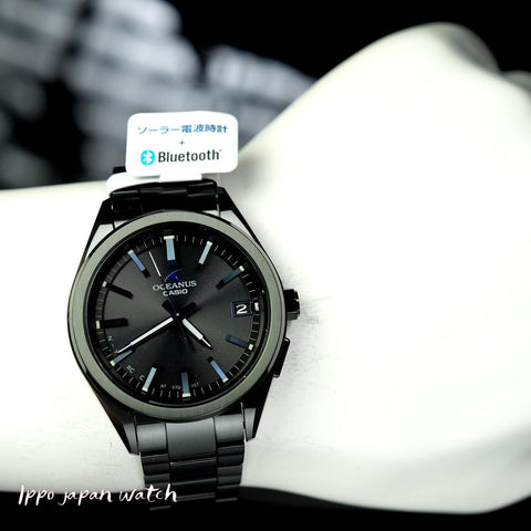 Casio OCEANUS 3-Hand Model All Black IP OCW-T200SB-1AJF