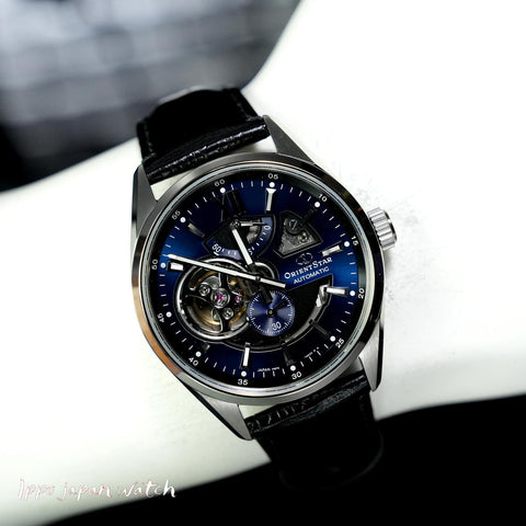 Orient Men's Orient Star Contemporary Modern Skeleton Automatic Leather Band Watch RK-AV0006L