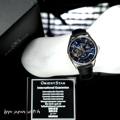 Orient Men's Orient Star Contemporary Modern Skeleton Automatic Leather Band Watch RK-AV0006L