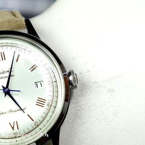 Orient Men's Classic Bambino 75th Anniversary Limited Edition with Replacement Calf Strap Automatic Winding Watch RN-AC0027S