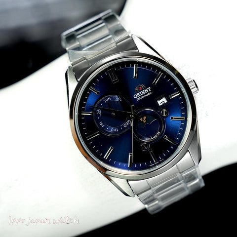 ORIENT RN-AK0303L Watch - Men's Contemporary SUN & MOON Mechanical Stainless Steel Watch (Image 4)