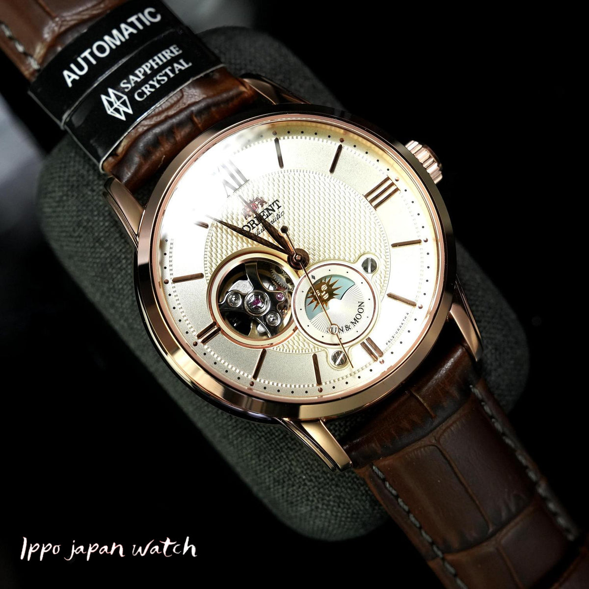 ORIENT RN-AS0002S Classic Sun & Moon Semi-Skeleton Mechan | IPPO 