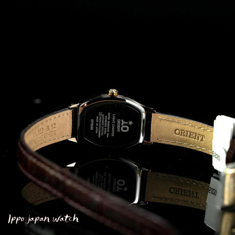 iO NATURAL & PLAIN  RN-WG0013S Solar-Powered Leather Band Women's Watch