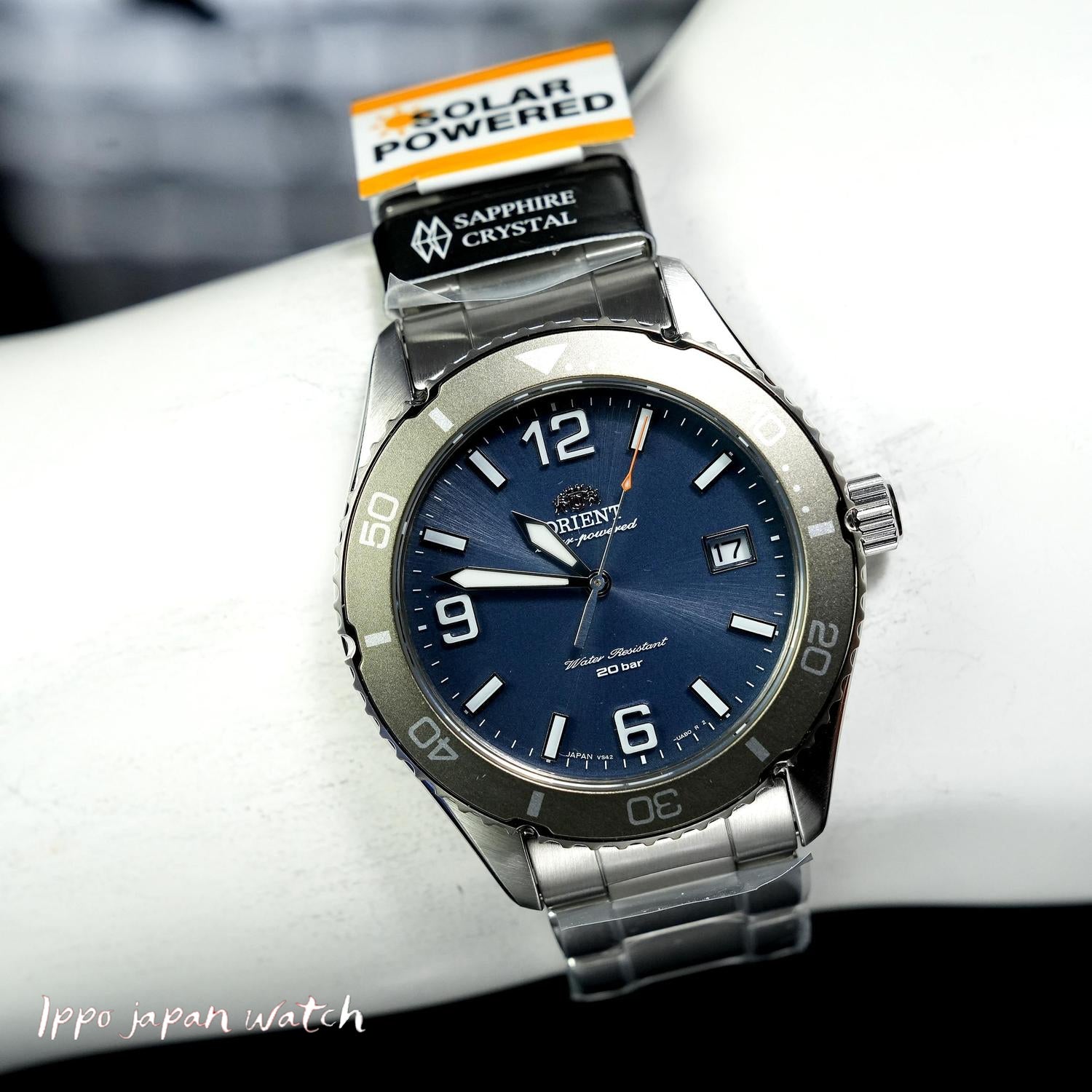 ORIENT RN-WJ0002L Watch - Men's Sports Mako 40 Diver Design Solar Powered Metal Band Watch (Image 5)