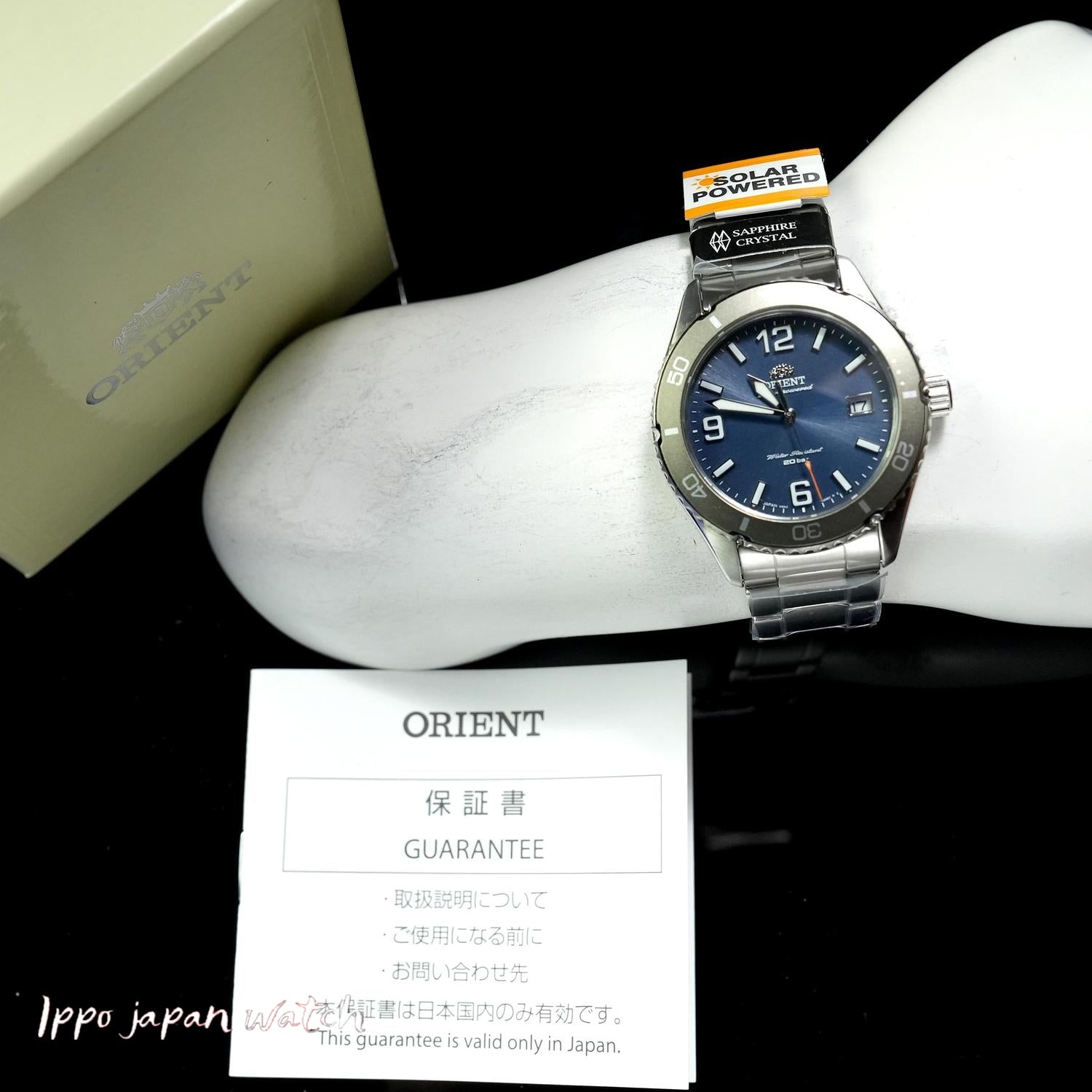 ORIENT RN-WJ0002L Watch - Men's Sports Mako 40 Diver Design Solar Powered Metal Band Watch (Image 6)