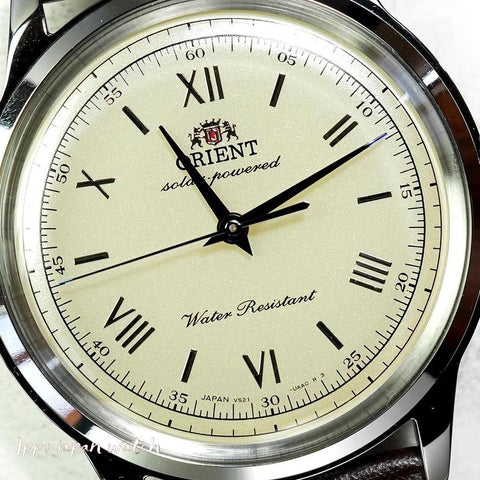 Orient Pre-Order ORIENT Classic RN-WK0003G Bambino 38 Solar Powered Men's Leather