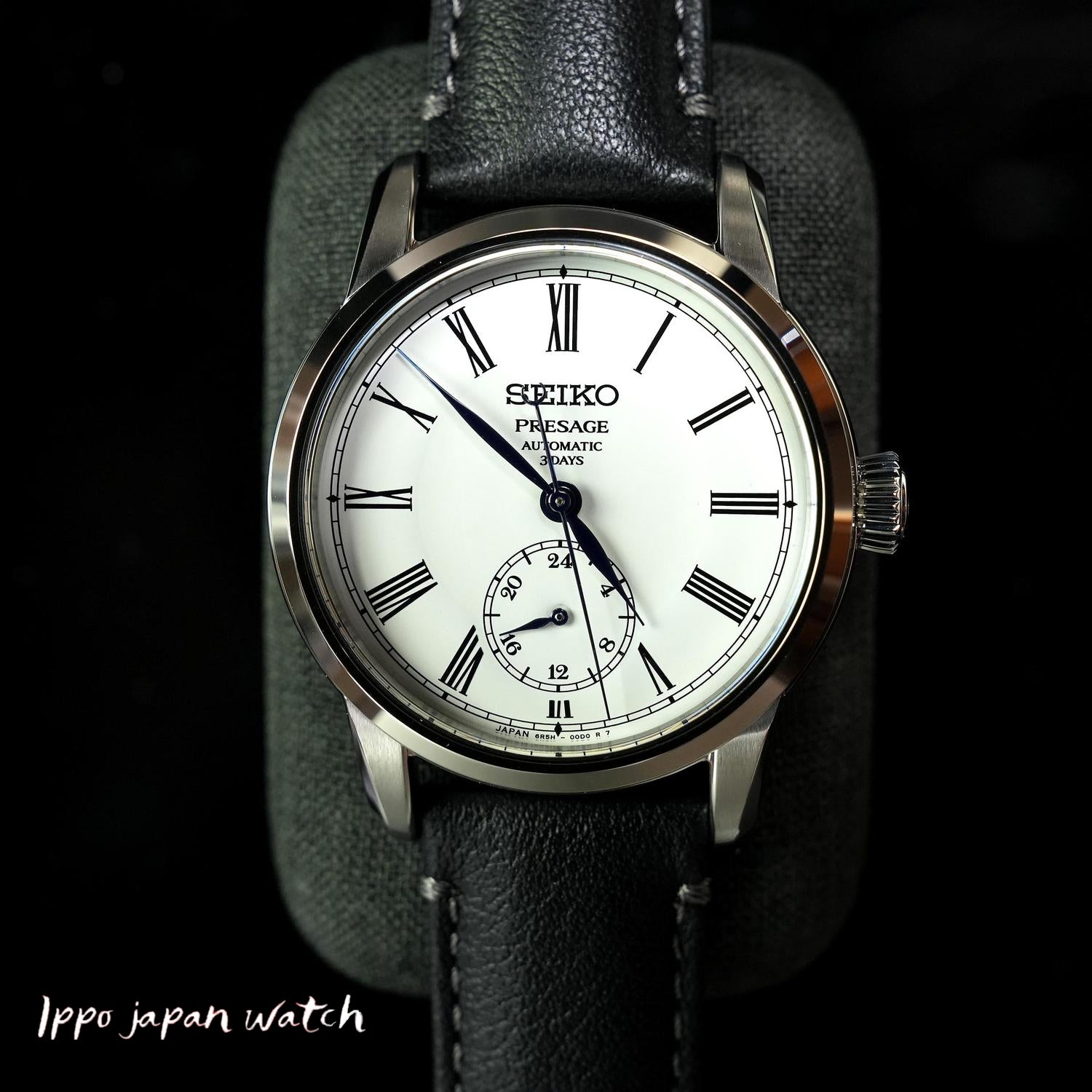 SEIKO SART009 Watch - Men's PRESAGE Craftsmanship Series Mechanical Watch with Enamel Dial and Leather Band Model