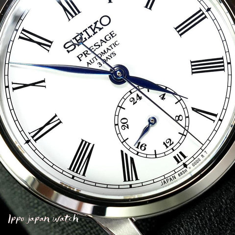 SEIKO SART009 Watch - Men's PRESAGE Craftsmanship Series Mechanical Watch with Enamel Dial and Leather Band Model (Image 4)