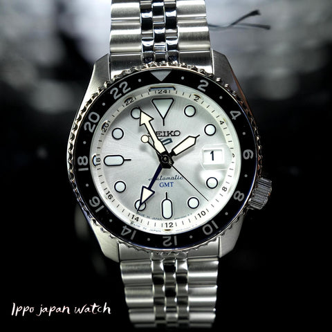 Seiko 5Sports SBSC017/SSK033 Automatic Mechanical GMT metal Strap Mens watch