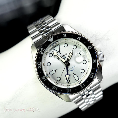 Seiko 5Sports SBSC017/SSK033 Automatic Mechanical GMT metal Strap Mens watch