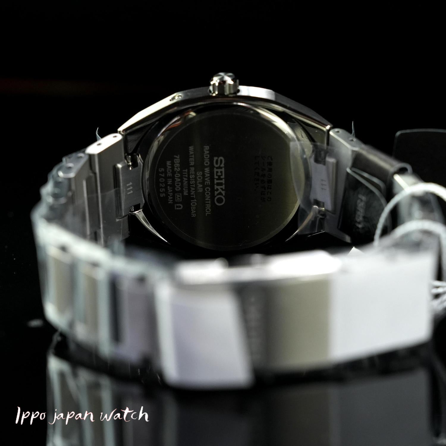 Seiko Astron SBXY099 NEXTER analog Eco-Drive radio titanium strap