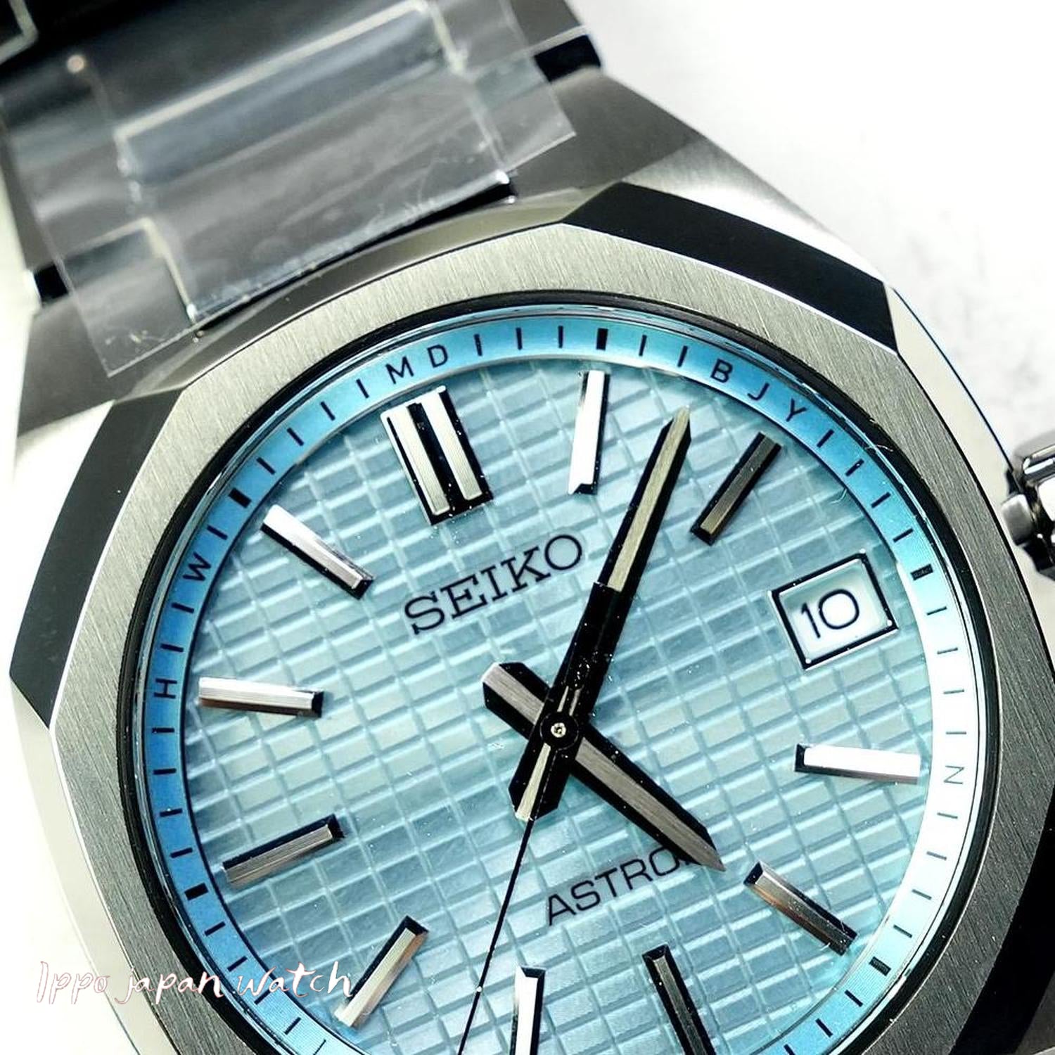 Seiko Astron SBXY103 NEXTER analog Eco-Drive radio titanium strap