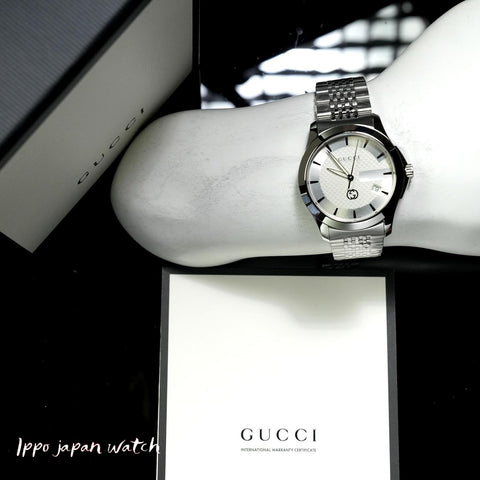GUCCI YA1264174 Watch - Men's Metal Belt - Parallel Import with 2 Year Warranty Watch (Image 4)