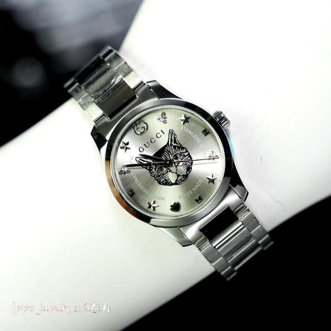 GUCCI G-Timeless 2-Year Warranty YA126595 Silver [Parallel Import]