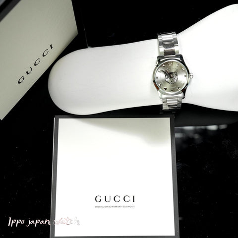 GUCCI G-Timeless 2-Year Warranty YA126595 Silver [Parallel Import]