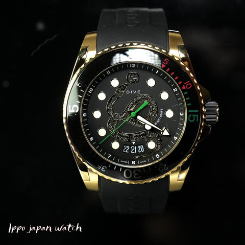 Gucci  YA136219 Rubber Strap Parallel Import with 2-Year Warranty Men's Watch