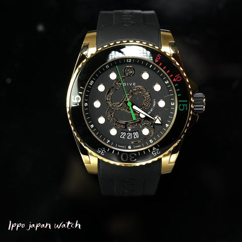 Gucci  YA136219 Rubber Strap Parallel Import with 2-Year Warranty Men's Watch