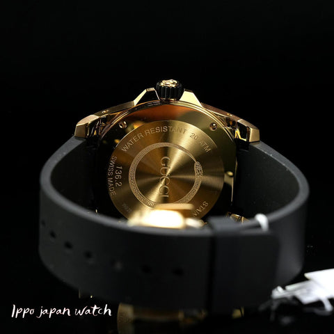 Gucci  YA136219 Rubber Strap Parallel Import with 2-Year Warranty Men's Watch