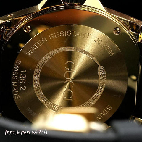 Gucci  YA136219 Rubber Strap Parallel Import with 2-Year Warranty Men's Watch