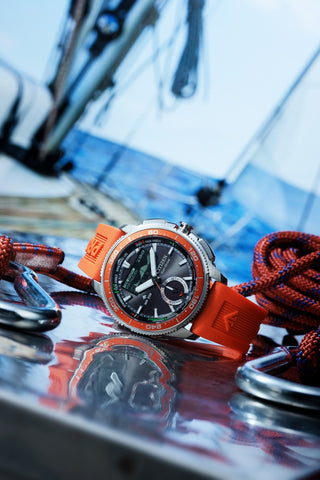 CITIZEN JV3000-13E Eco-Drive Solar Powered Marine Series Combination Watch Water Resistant Chronograph