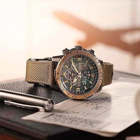 Citizen Men's Watch PROMASTER Eco-Drive Radio-Controlled SKY Series JY8074-11X